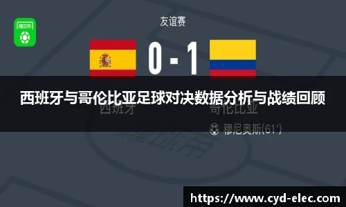 西班牙与哥伦比亚足球对决数据分析与战绩回顾